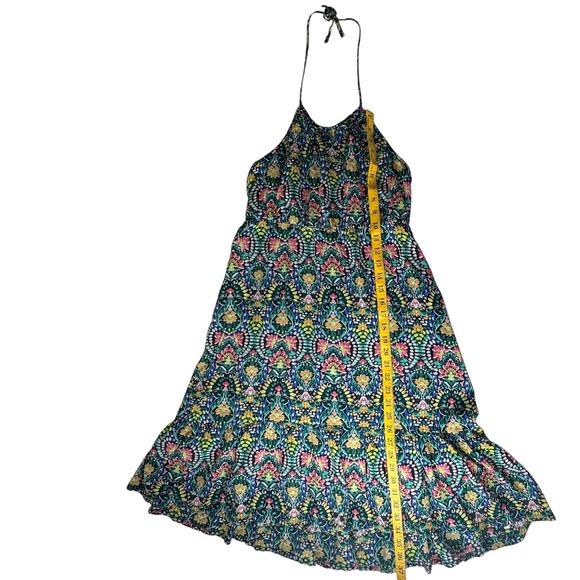 Old Navy Girls Floral Halter Midi Dress Size XL Watercolor Summer Boho Sundress - Picture 8 of 10